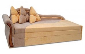 pouf bicolore