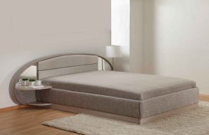 pouf imbottito grigio