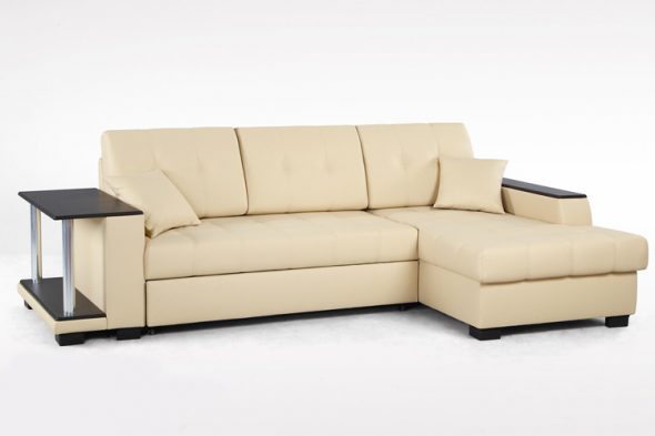 divano letto angolare beige