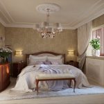 design accogliente della camera da letto