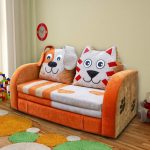 Divano pieghevole per bambini Cat and Dog