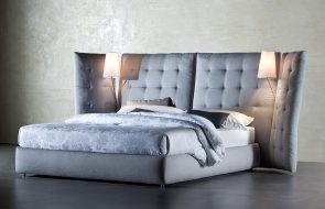 Letto matrimoniale in pelle