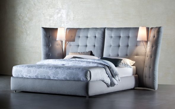 Letto matrimoniale in pelle