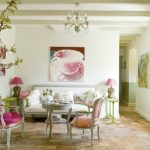 interno verde e rosa