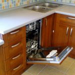 Corpo lavastoviglie nel mobile cucina