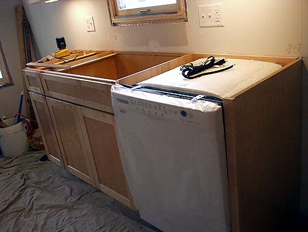 Mobili in legno e lavastoviglie