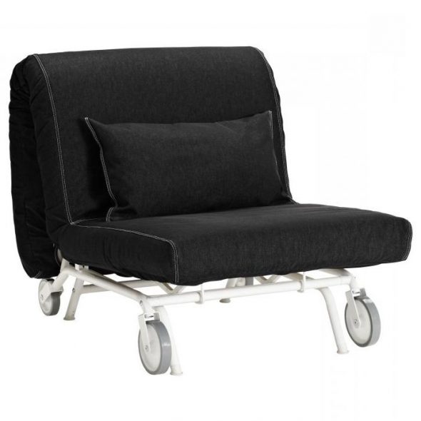 Poltrona letto nera