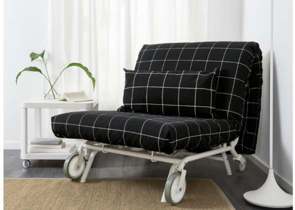 Poltrona letto IKEA in nero