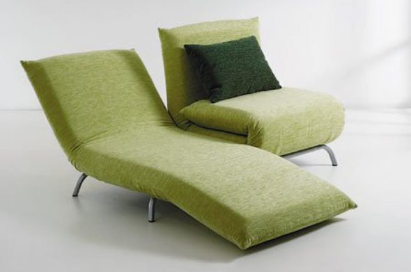 Divano letto verde