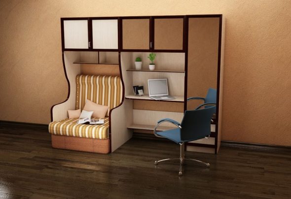 Letto con scrivania per adolescente