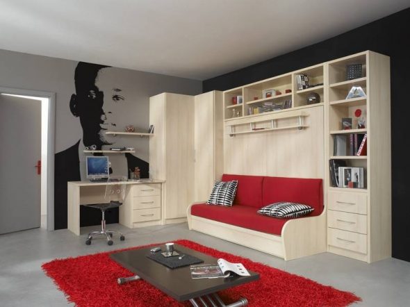 Letto trasformabile in stile moderno