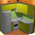 Set da cucina per la pianificazione dell'era Krusciov
