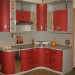 Mobili da cucina con lavello angolare