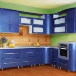 Set da cucina in blu