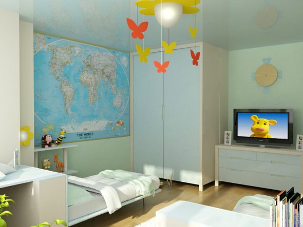 progettazione della camera da letto dei bambini