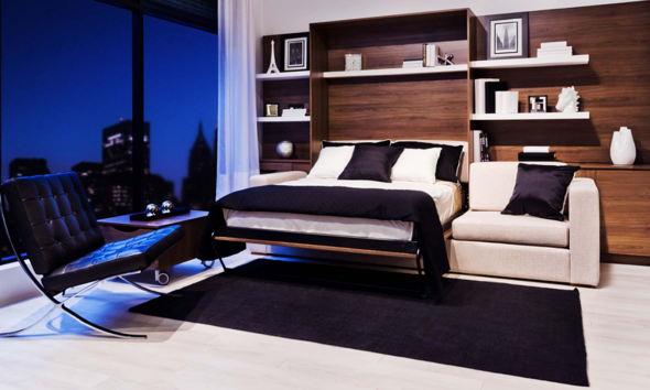 Letto pieghevole in un interno elegante