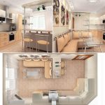 Disposizione stretta della cucina