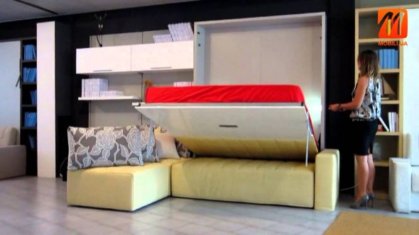Mobile letto verticale