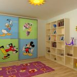 Armadio scorrevole per cameretta con personaggi Disney