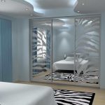 Armadio per camera da letto con specchi