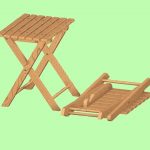 sedia pieghevole in legno