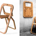 Sedia pieghevole dal design moderno