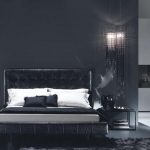 Letto moderno in una camera da letto moderna