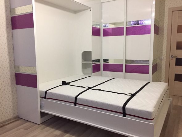 Zona notte di un letto pieghevole
