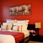 tonalità rosse per la camera da letto