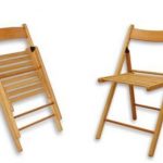 sedia pieghevole in legno