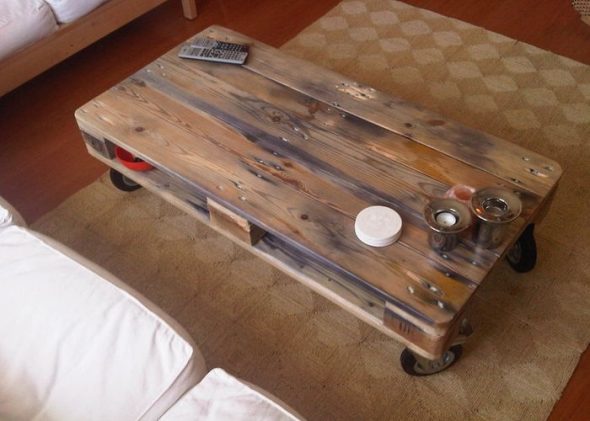 Tavolino da caffè fai da te con pallet