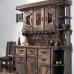 credenza in legno naturale