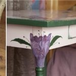 tavolo decoupage floreale