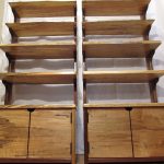 scaffalatura rustica in legno