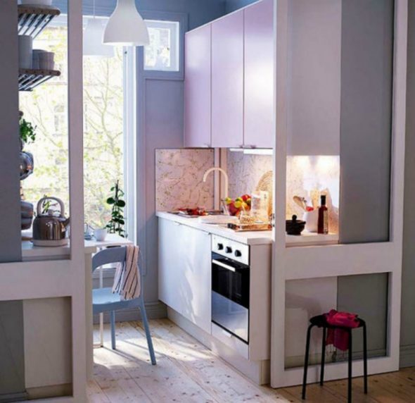 design della cucina a Krusciovka