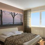 progetto di una piccola camera da letto di 12 mq