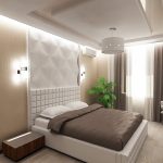 progetto di una piccola camera da letto di 12 mq.