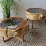 tavoli di design realizzati in legno e tagli di vetro
