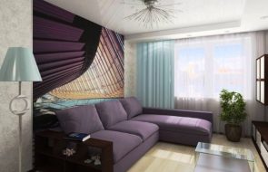 piccola camera da letto con divano