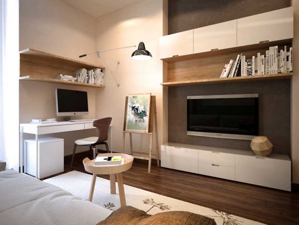 design di una piccola camera da letto