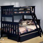 letto a castello nero
