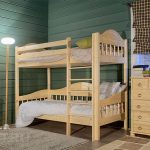 letto a castello in legno