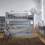 letto a castello grigio