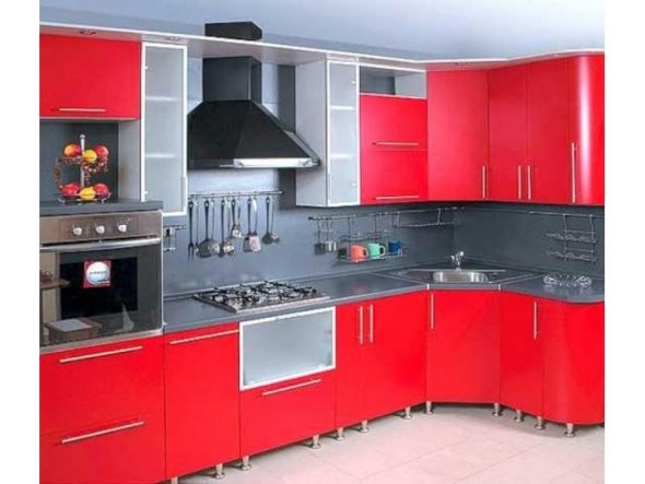 colore rosso per set da cucina