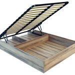letto con rete ortopedica in legno