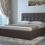 letto con meccanismo di sollevamento per interni moderni
