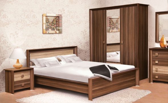 il letto è moderno e di alta qualità