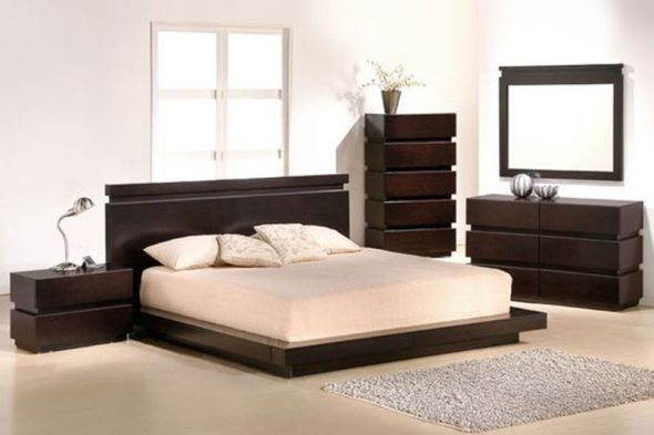 letto di colore scuro