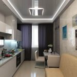 cucina con bancone bar