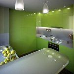 set da cucina verde